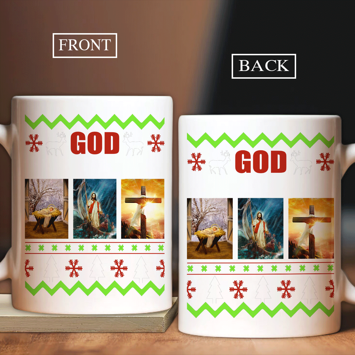 Jesus Black Mug, Christian Mug Gift, God Coffee Mug, Religious Mug, Faith Mug - Jesus Ceramic Mug, The Life Of Jesus, God Is Good All The Time