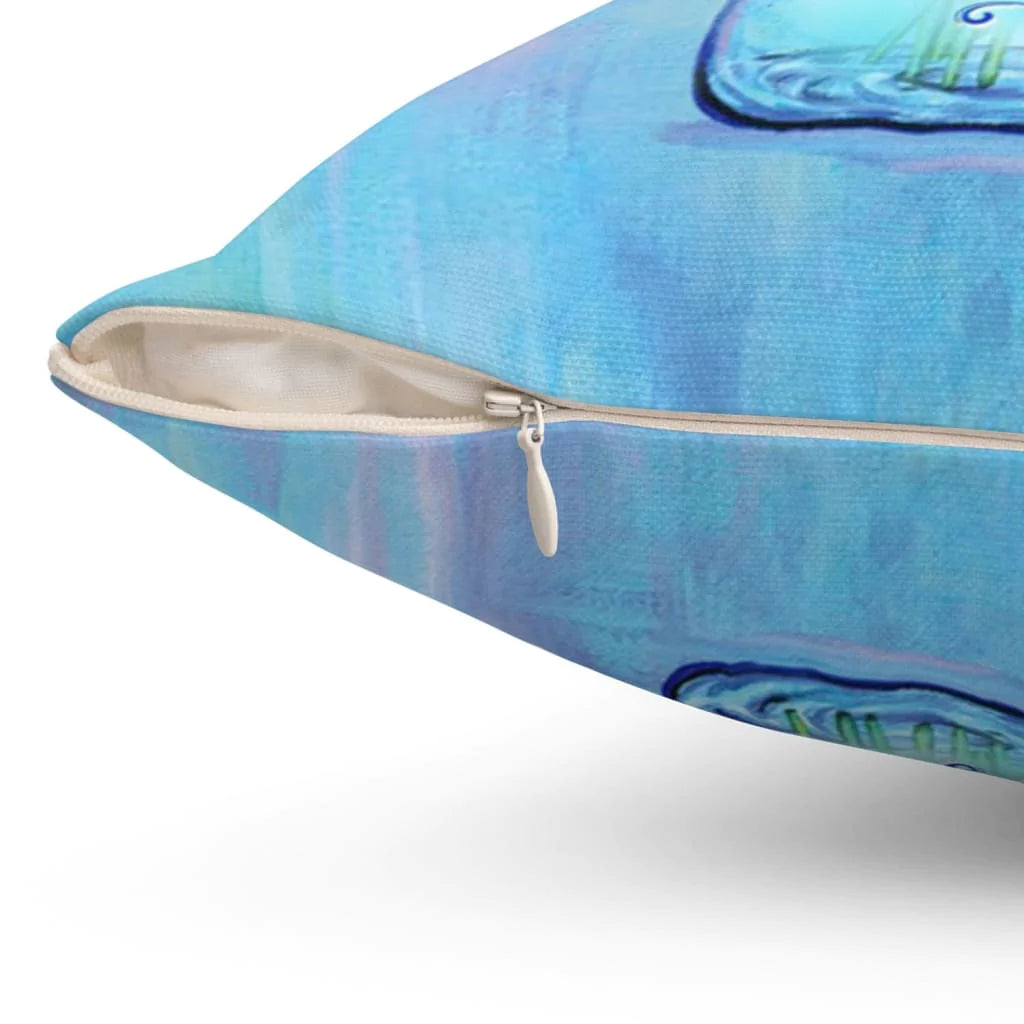Bible Verse Pillow - Jesus Pillow - Beautiful Flowers Jar Pillow - Gift For Christian - My Cup Overflows With Blessings Psalms 23:5 Pillow