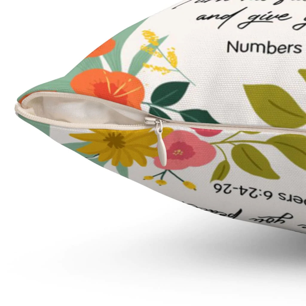 Bible Verse Pillow - Jesus Pillow - Gift For Christian - The Lord Bless You And Keep You Numbers 6:24-26 Pillow