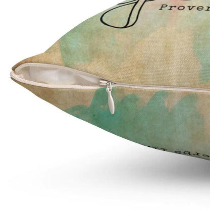 Bible Verse Pillow - Jesus Pillow - Colorful Pillow - Gift For Christian - Proverbs 11:27 Anyone can find the dirt in someone Throw Pillow