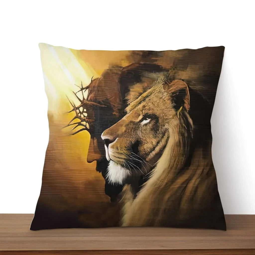 Jesus Pillow - The Lion of Judah Pillow - Gift For Christian - Christ Pillow