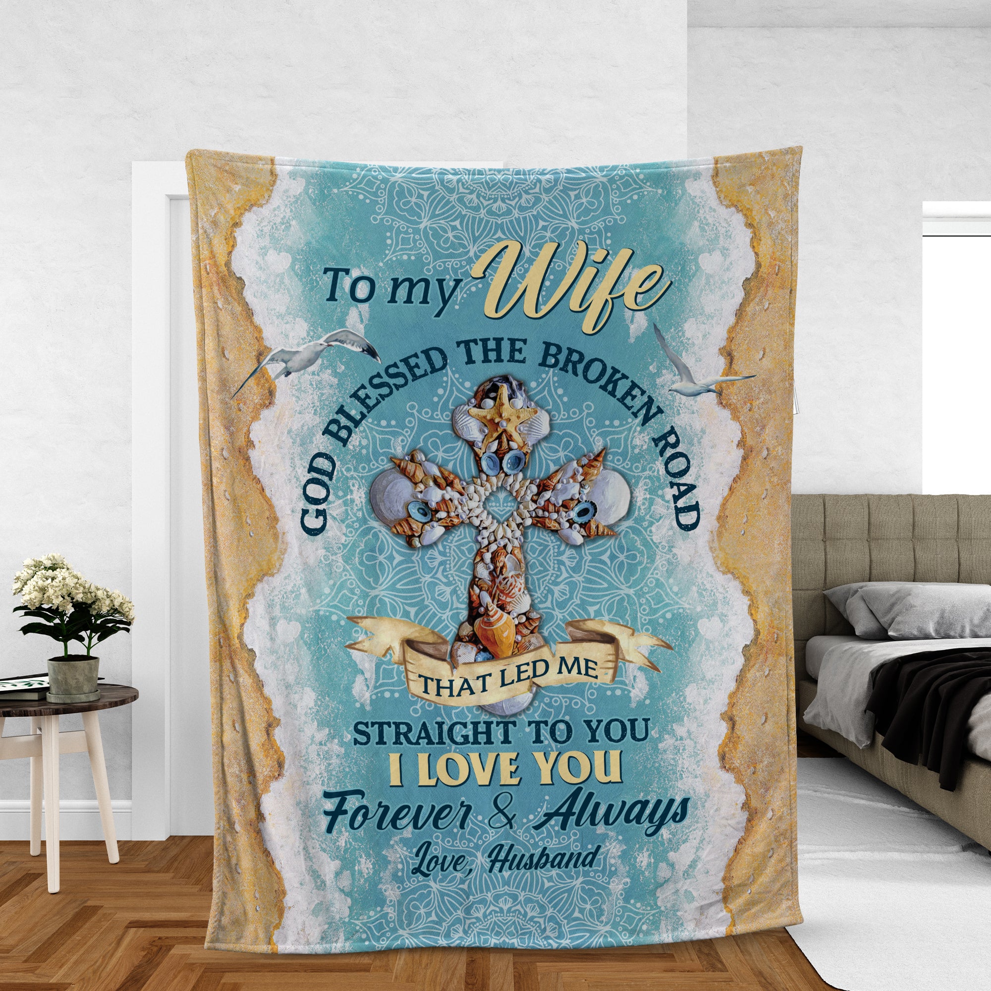 Couple Blanket, To My Wife Blanket, Valentine's Day Gift, Gifts For Wife From Husband - I Love You Forever And Always