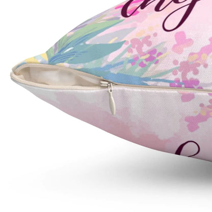 Jesus Pillow - Flower Drawing Pillow - Gift For Christian - Tune my heart to sing Thy grace pillow