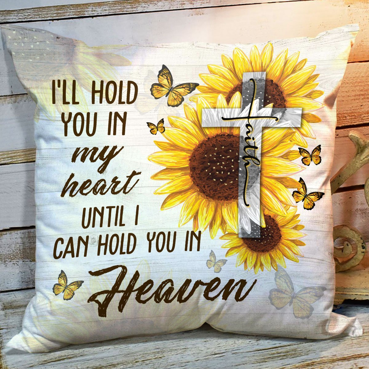 Bible Verse Pillow - Jesus Pillow- Gift For Christian -  Ill Hold You In My Heart