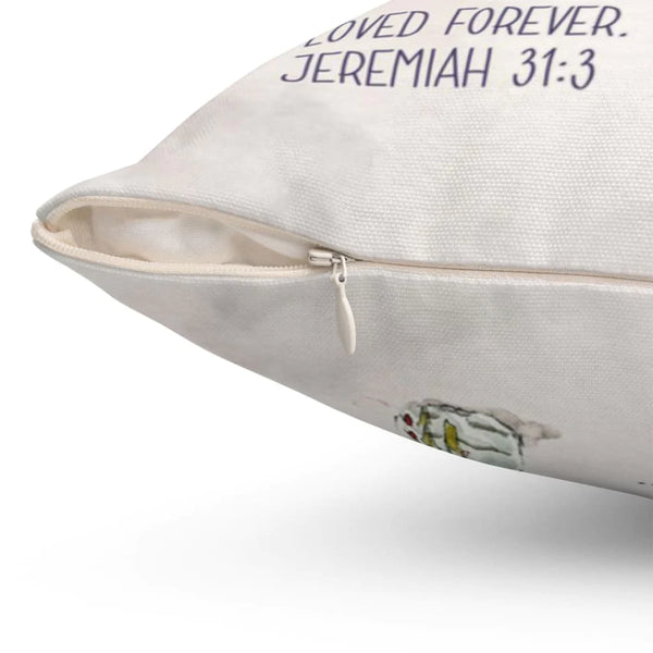 Bible Verse Pillow Jesus Pillow Scripture, Rose Pillow You Are W